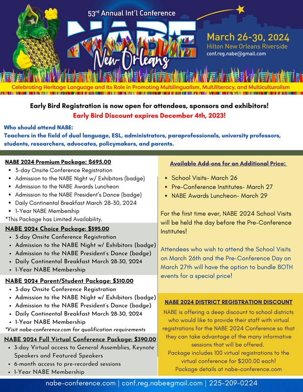 Registration & Hotel NATIONAL ASSOCIATION FOR BILINGUAL EDUCATION